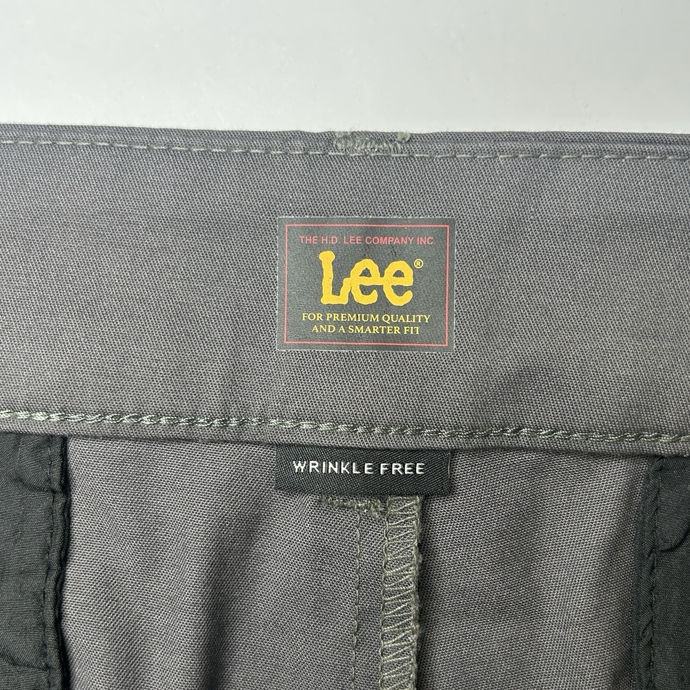 NWT Lee High Rise Wrinkle Free Bootcut Gray Pants 18 Women's 18W Petite 28" - Picture 8 of 14